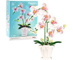 Lean Toys Konstravimo blokų rinkinys 'Elegant Orchid' (718 detalių)