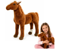 Lean Toys Pliušinis arkliukas 40 x 37 cm