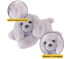 Lean Toys Pliušinis šuo su svertinėmis letenėlėmis 30 cm