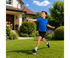 Lean Toys Badmintono rinkinys juodas 2 vnt.