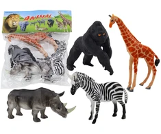 Lean Toys Afrikos gyvūnų figūrėlių rinkinys (4 vnt.)