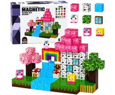 Lean Toys Magnetinės kaladėlės „Magical Land“, 100 vnt.
