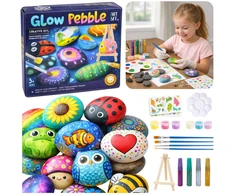 Lean Toys Akmenų dažymo rinkinys 10 vnt.