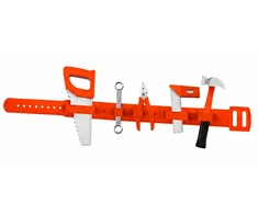 Lean Toys Vaikiškas įrankių rinkinys su kuprine ir elektriniu atsuktuvu, 39 x 26 x 10 cm