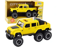Lean Toys Geltonas 6x6 visureigis su garso ir šviesos efektais