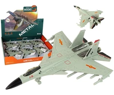 Žaislinis naikintuvas Lean Toys, pilkas, 1 vnt