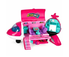 Lean Toys Sulankstomas keleivinis lėktuvas rožinis
