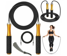 Lean Toys Šokdynė su reguliuojamu ilgiu ir guoliais, juoda ir auksinė, 3 m