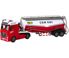 Lean Toys Sunkvežimis Cysterna Z Cementem Funkcja Lania Wody Światła Dźwięki
