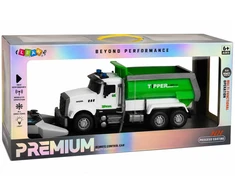 Lean Toys Nuotoliniu būdu valdomas savivartis su pakeliamu kėbulu, baltas ir žalias, 32 × 14,5 × 10,5 cm