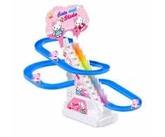 Lean Toys Interaktyvi kačiukų trasa su judančiais laiptais ir šviesos bei garso efektais