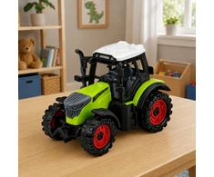 Lean Toys Žaislinis traktorius su frikcine pavara, žalias, 15 × 9,5 × 8 cm