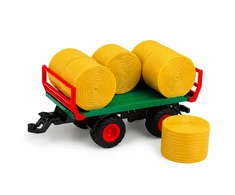 Lean Toys RC traktorius su priekaba 1:24