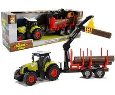 Lean Toys Traktorius su priekaba