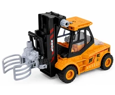 Lean Toys Šakinis krautuvas geltonas ir juodas 6 vnt.