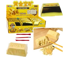 Lean Toys Archeologinis rinkinys „Aukso luitas“ su įrankiais ir paslėptu lobiu