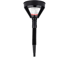 Lankstus juodas piltuvėlis su filtru kurui, skysčiui, vandeniui, 16 cm amio-04038