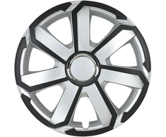 Leoplast Kołpak automobilinis aerospin 15" cali juodai-sidabrinis