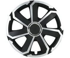 Leoplast Kołpak automobilinis aerospin 15" cali juodai-sidabrinis