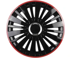 Leoplast Ratų gaubtas 1 vnt. Falcon, juodas ir raudonas 14"