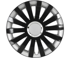 Leoplast Kołpak automobilinis sail 15" cali juodai-sidabrinis
