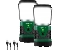 LEPRO 3300008-2 Camping Lamp, 4400mAh, 2 vnt.
