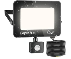 LEPRO 340006-DW-EU 50W 5000K IP65 LED Floodlight with Motion Sensor