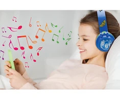Lexibook - 3D „DISNEY“ „Žaislų istorijos“ dizaino sulankstomos „Bluetooth®“ ir laidinės ausinės su saugiu garsumo ribojimu (HPBT015TS)