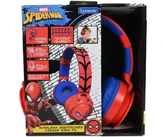 Lexibook - 3D „Spider-Man“ ant ausies uždedamos „Bluetooth®“ ir laidinės sulankstomos ausinės (HPBT015SP)