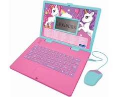 Lexibook - Dvikalbis edukacinis nešiojamas kompiuteris „Unicorn“ su 164 veiklomis (anglų/prancūzų kalbomis) (JC601UNIi1)