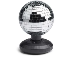 Light Up ŠVIESINAMASIS LED veidrodinis disko kamuolys 16 cm (MCDC004)
