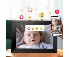 Lippa – Lippa 15,6 colio „Frameo“ skaitmeninis nuotraukų rėmelis su vaizdo įrašymo funkcija – juodas – 15,6 colio