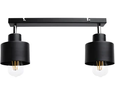 Pakabinamas šviestuvas Orno LISA sieninis ir lubinis šviestuvas, maks. galia 2x60W, E27, juodas, juostinis