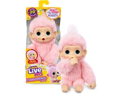 Little Live Pets - Mano mažylė mini beždžionėlė rožinė citrinžolė (26764)