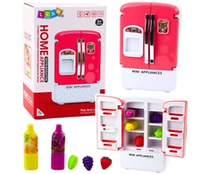 Lean Toys Žaislinis šaldytuvas su vaisiais ir sultimis