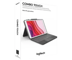 „Logitech“ – „Combo Touch“, skirtas 7-osios kartos „iPad“ – „GRAPHITE Nordic“