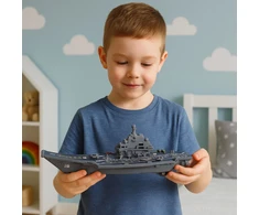 Lean Toys Karinis lėktuvnešis su šviesomis ir garsais 24 cm