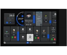 Lubinis šviestuvas Control Valdymo pultas 10.1" Shelly sieninis ekranas XL WiFi/BLU (juodas)
