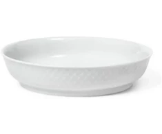 Lyngby Porcelæn - Rhombe Baltas desertinė lėkštė 16 cm