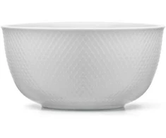 Lyngby Porcelæn - Rhombe Baltas Serving Bowl - Ø22 cm