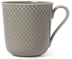 Lyngby Porcelæn - „Rhombe Earth“ puodelis su rankena - 39 cl - molis