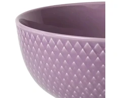 Lyngby Porcelæn – Rombo spalvos dubuo – Ø15,5 cm – Violetinė