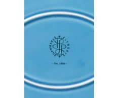 Lyngby Porcelæn – rombo spalvos ovalus serviravimo indas – 28,5x21,5 cm – mėlynas