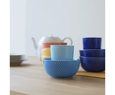 Lyngby Porcelæn - Rombo spalvos puodelis - 33 cl - Turquoise