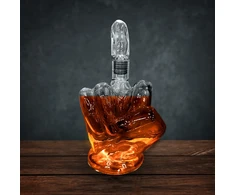 Gertuvė „Mad Monkey“ – „Up Yours“ dekanteris – 23 cm aukščio, 750 ml talpos