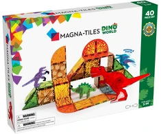 „Magna-Tiles“ – Dinozaurų pasaulis, 40 dalių rinkinys (90232)