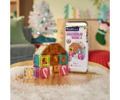 Magna Tiles - „microMAGS“ meduolinių namelių 24 dalių kelioninis rinkinys (90492)