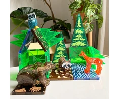 MAGNA-TILES - Miško gyvūnų 25 dalių rinkinys (90224)