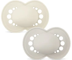 MAM – originalūs čiulptukai iš natūralaus kaučiuko – neutralūs – 6–16 mėn.