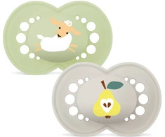 MAM – Originalūs šilkiniai čiulptukai – neutralūs – 6–16 mėn.